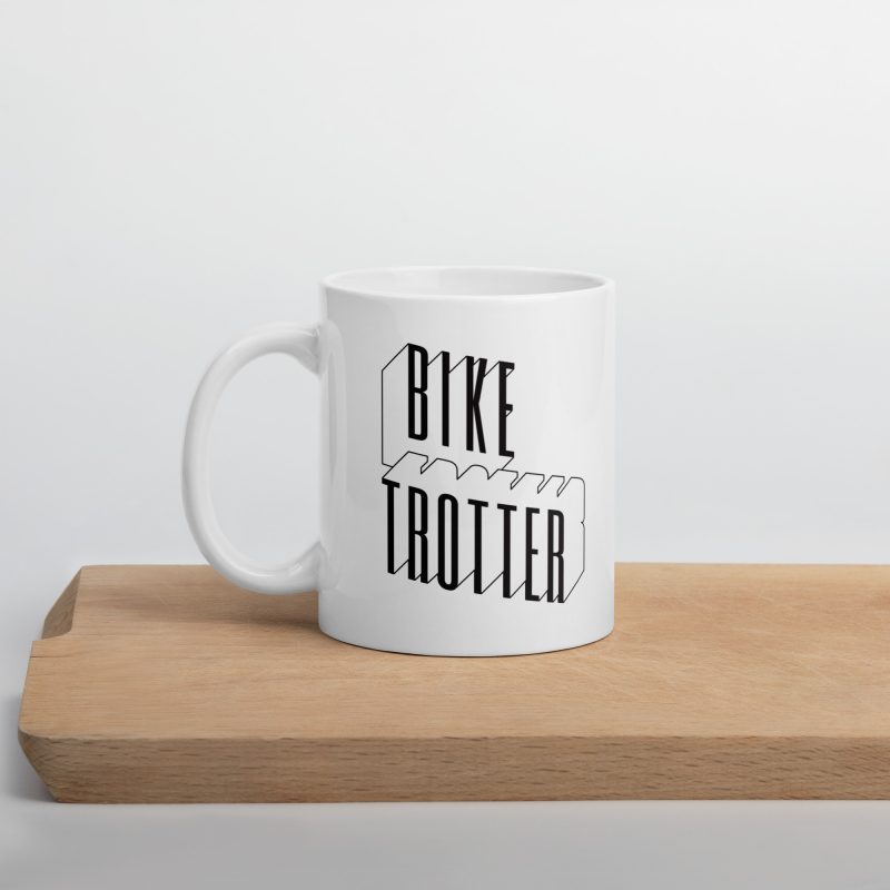White glossy mug